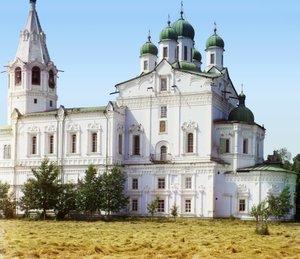 Assumption Cathedral in the Dalmatov Monastery, 1905-1915 by Sergey Prokudin Gorsky